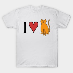 I Love Cats T-Shirt